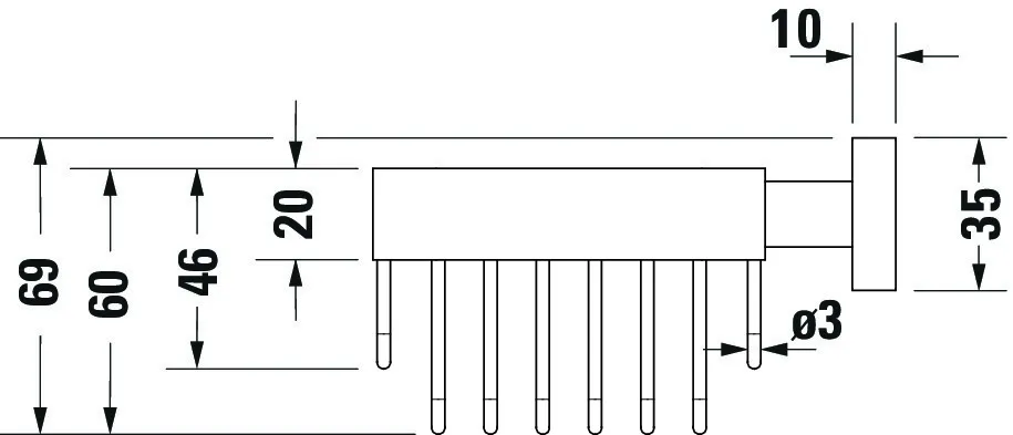 Duravit Seifenkorb „Karree“, Befestigung sichtbar 12 × 6,5 × 14 cm Duravit Seifenkorb „Karree“, Befestigung sichtbar 12 × 6,5 × 14 cm