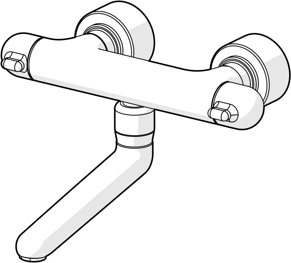 HansaMEDIPRO Waschtischbatterie HansaMEDIPRO 0830 Ausladung 259 mm DN15 Chrom