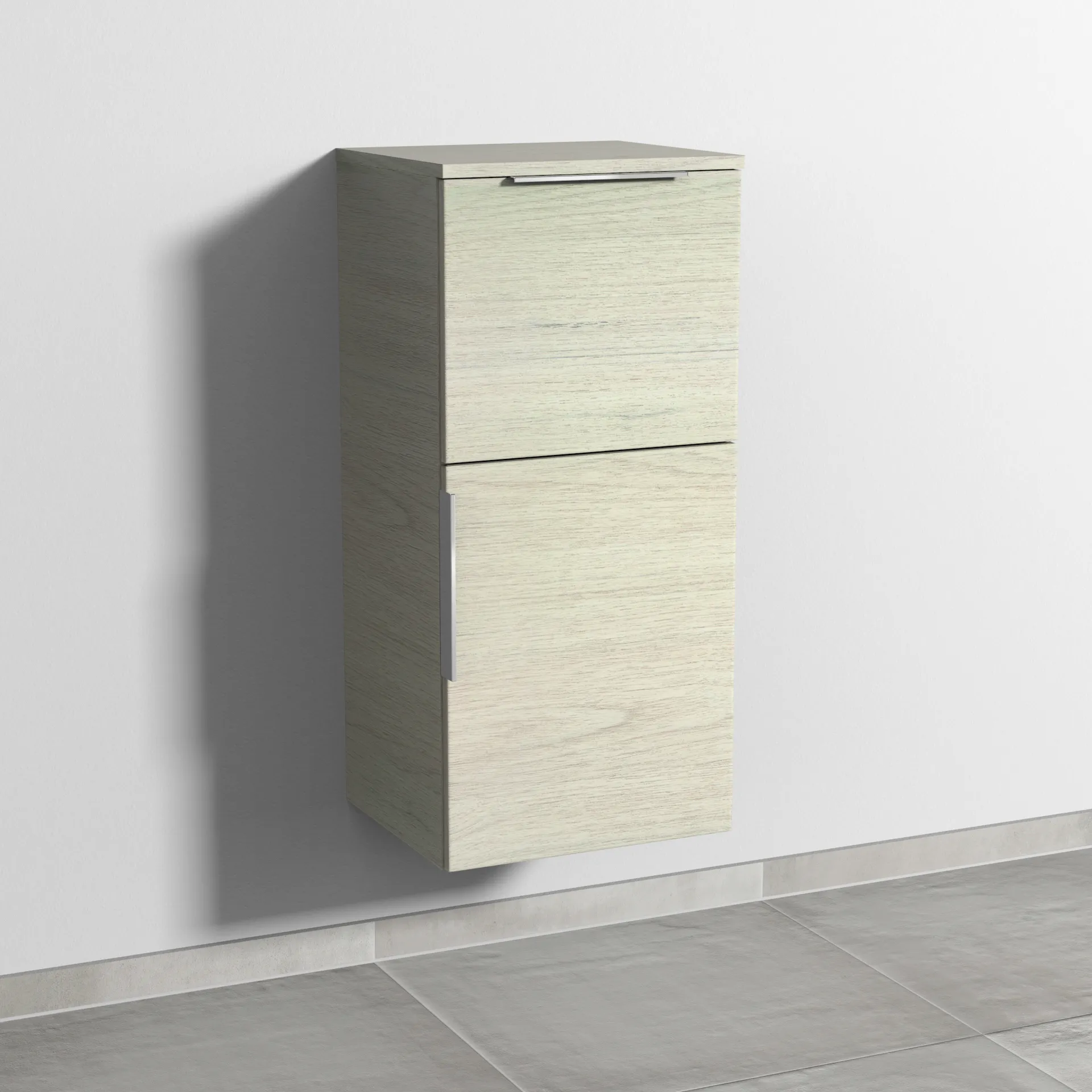 Sanipa Mittelschrank „3way“ 400 × 850 × 345 mm Anschlag rechts, in White Oak, Anschlag rechts Sanipa Mittelschrank „3way“ 400 × 850 × 345 mm Anschlag rechts, in White Oak, Anschlag rechts