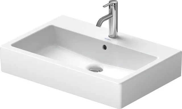 Wandwaschtisch „Vero“, mit Überlauf, Hahnlochposition mittig Größe: 70 × 47 cm / Hahnlochbohrung: mit 1×1 Hahnlochbohrung / Oberflächenveredelung: mit WonderGliss Wandwaschtisch „Vero“, mit Überlauf, Hahnlochposition mittig Größe: 70 × 47 cm / Hahnlochbohrung: mit 1×1 Hahnlochbohrung / Oberflächenveredelung: mit WonderGliss