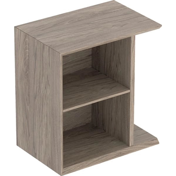 Geberit iCon Seitenelement, Nussbaum hickory, Melamin Holzstruktur, wandhängend, feuchtigkeitsbeständig, 37x40x24,5 cm Geberit iCon Seitenelement, Nussbaum hickory, Melamin Holzstruktur, wandhängend, feuchtigkeitsbeständig, 37x40x24,5 cm
