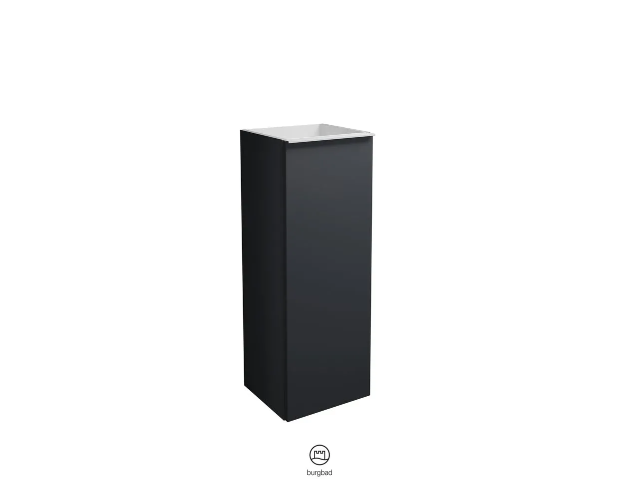 burgbad Hochschrank „Fiumo“ 390 × 960 × 360 mm in Weiß Matt