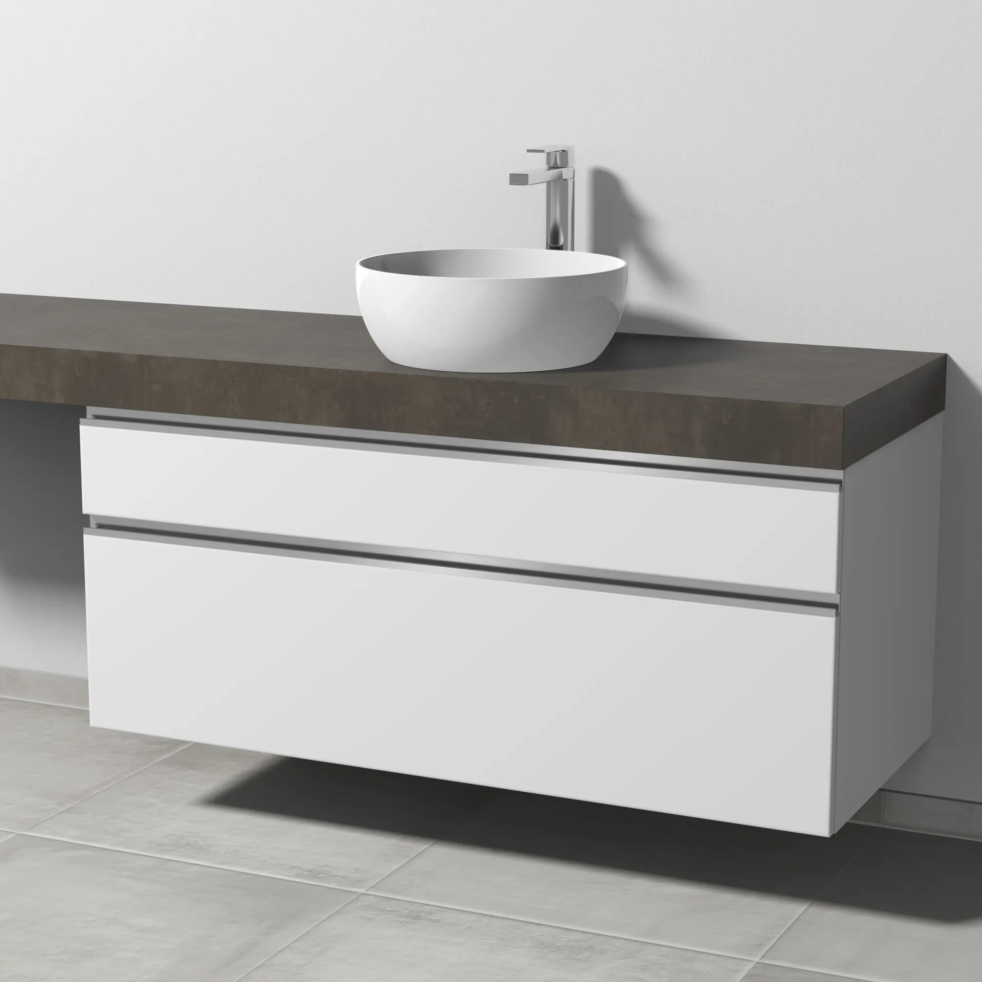 Sanipa Waschtischunterschrank „2morrow“ 1200 × 510 × 520 mm in Weiß (matt)