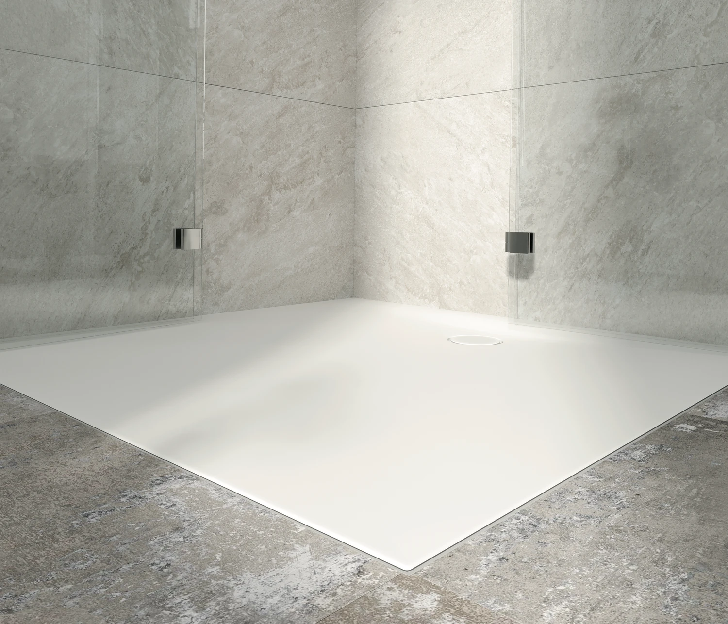 Bette quadrat Duschwanne „BetteFlat“ 120 × 120 cm in Jasmin Bette quadrat Duschwanne „BetteFlat“ 120 × 120 cm in Jasmin