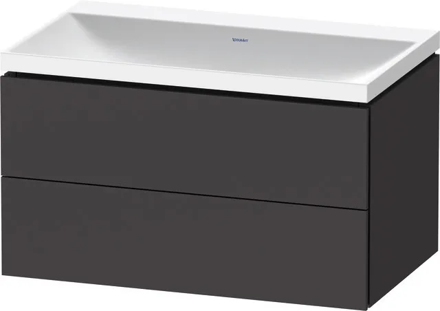 Duravit Möbelset c-shaped Set wandhängend wandhängend „L-Cube“ 80 × 48 × 48 cm