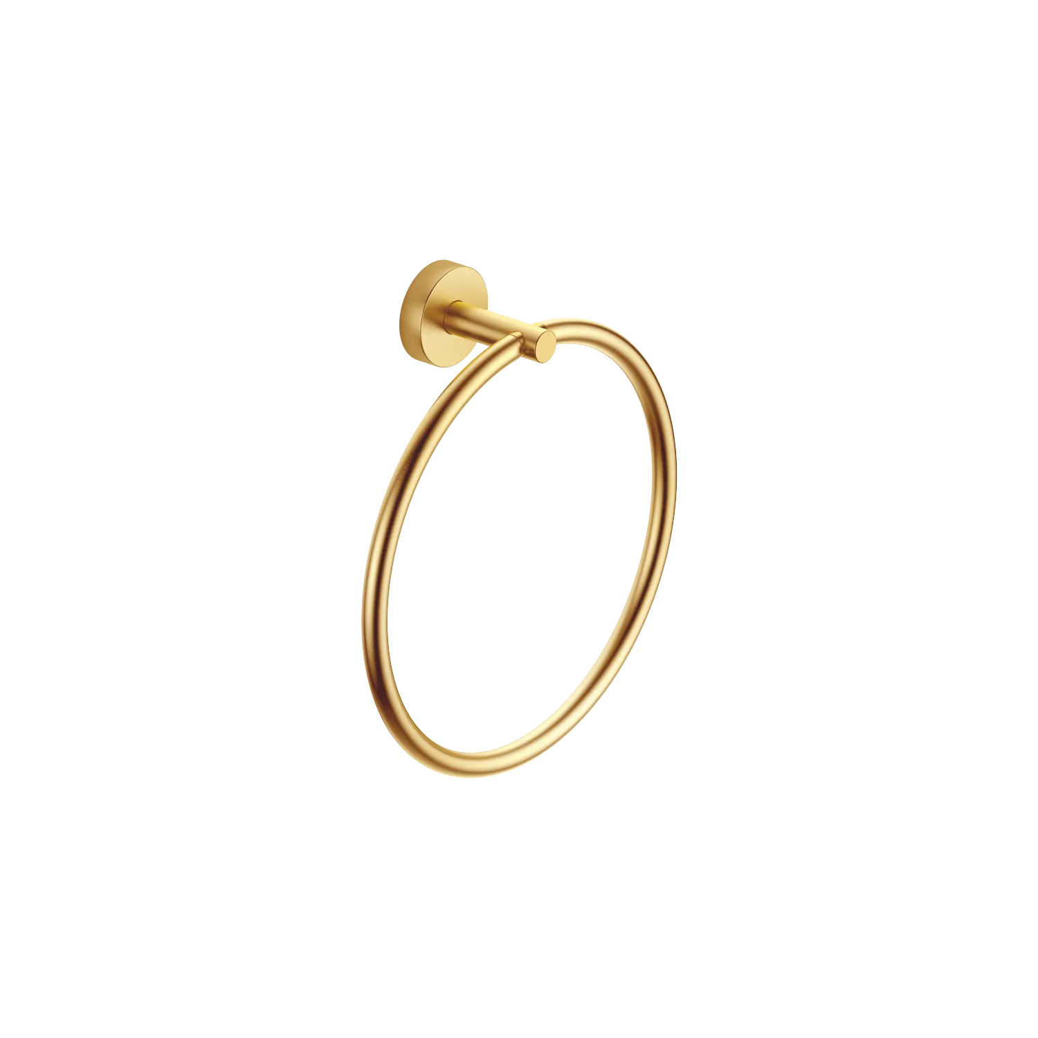 Dornbracht Handtuchring rund SERIENSPEZIFISCH Gold gebürstet PVD, Breite 185 mm, Rosette Ø 40 mm, Ausladung 55 mm Dornbracht Handtuchring rund SERIENSPEZIFISCH Gold gebürstet PVD, Breite 185 mm, Rosette Ø 40 mm, Ausladung 55 mm