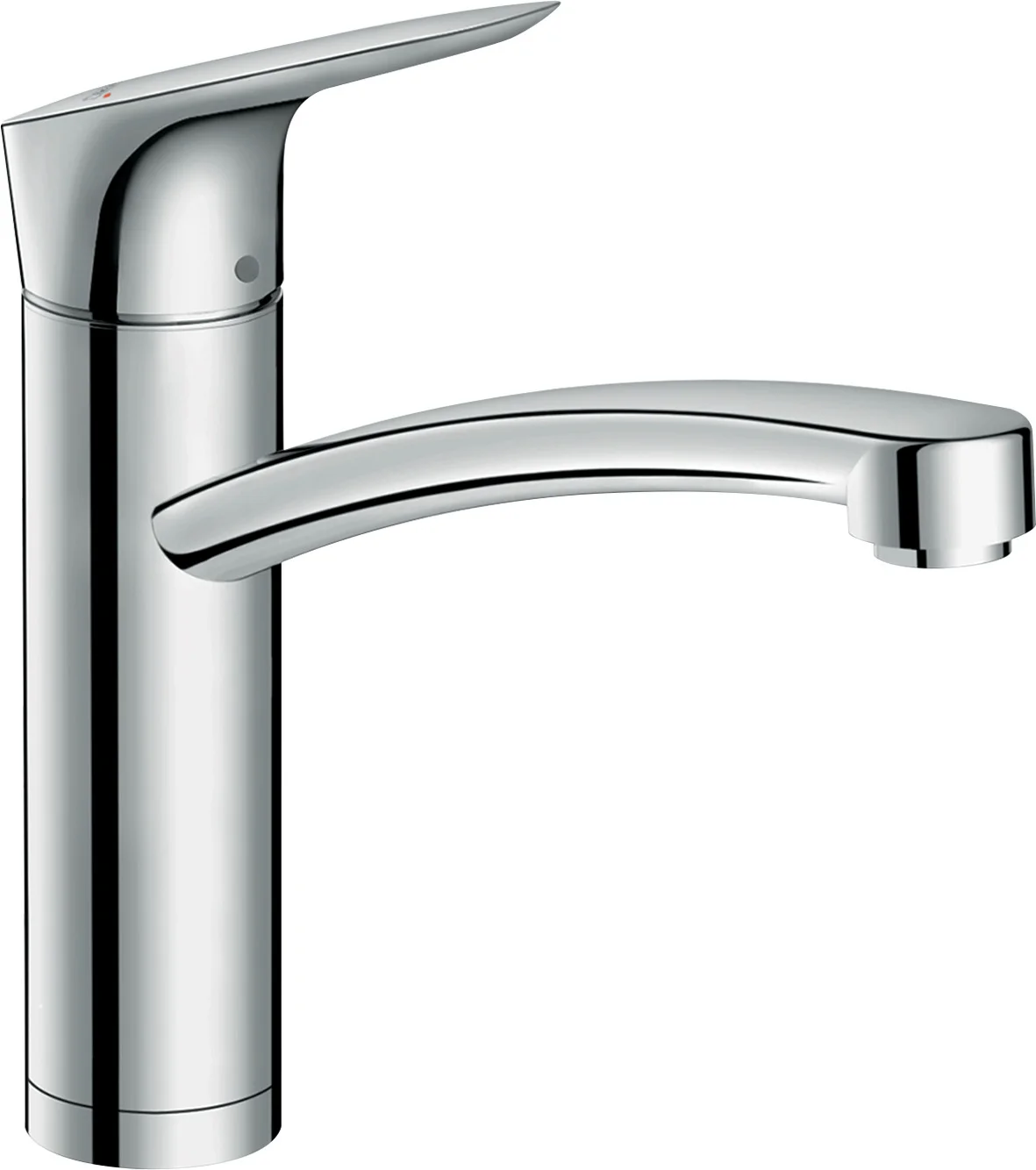 Hansgrohe Logis M31 Einhebel-Küchenmischer 160, Vorfenstermontage, Chrom, Schwenkbereich 150°, Sockelhöhe 51 mm