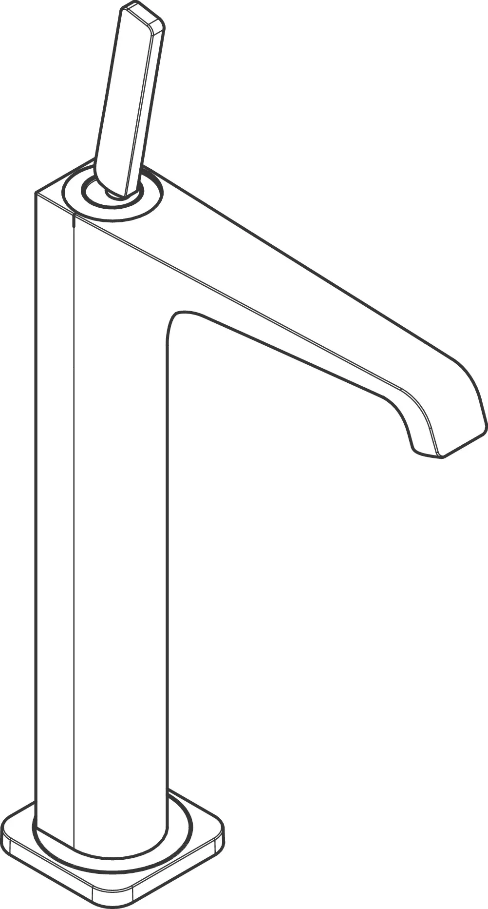 Hansgrohe AXOR Citterio E Einhebel-Waschtischmischer 250 mit Pingriff, Chrom Hansgrohe AXOR Citterio E Einhebel-Waschtischmischer 250 mit Pingriff, Chrom