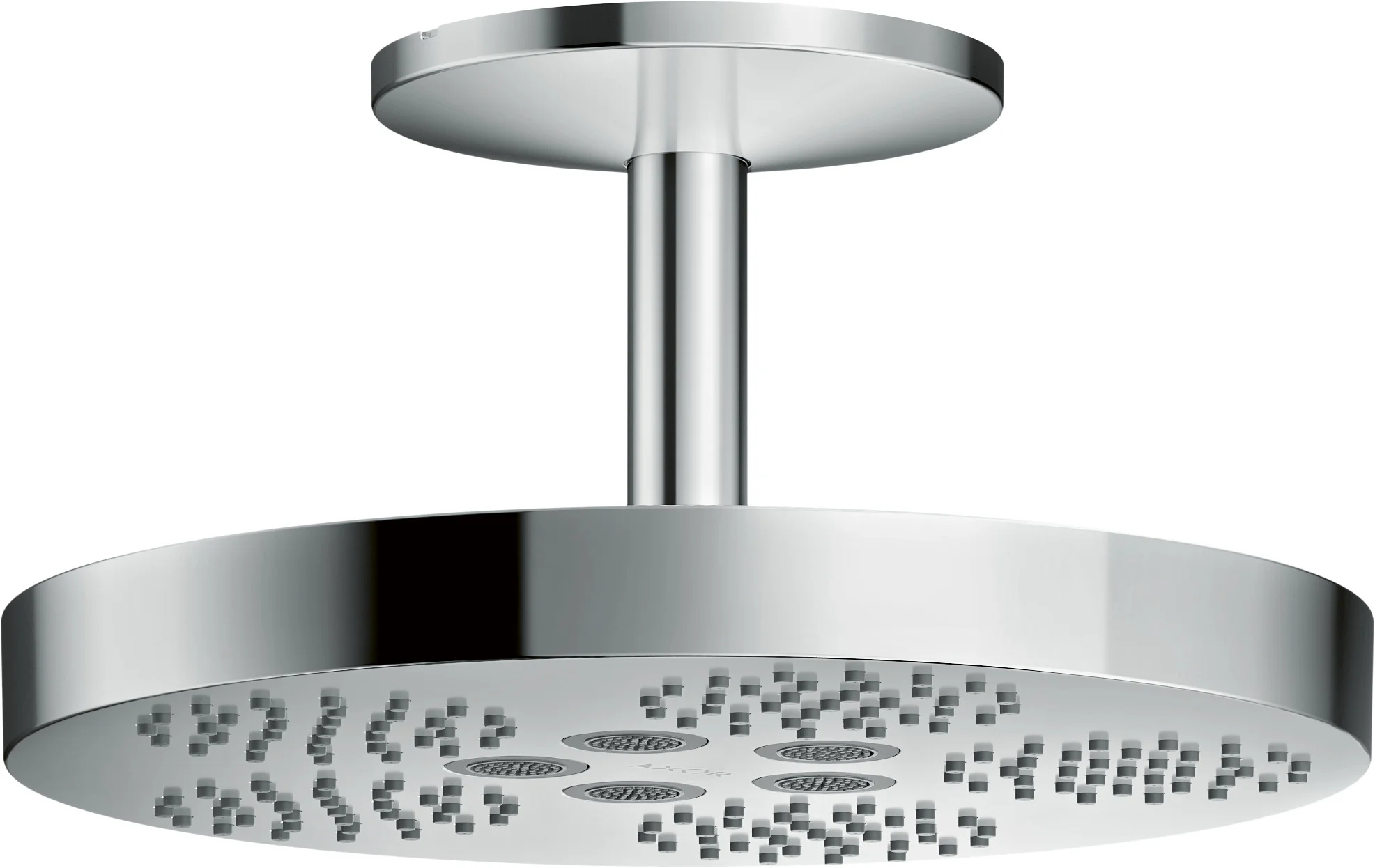 Hansgrohe AXOR One Kopfbrause 280 mm, 1 Strahlart, PowderRain und Rain, Chrom, Deckenmontage Hansgrohe AXOR One Kopfbrause 280 mm, 1 Strahlart, PowderRain und Rain, Chrom, Deckenmontage