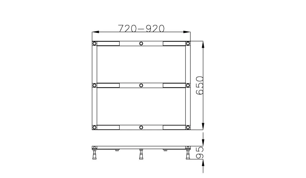 Hoesch Untergestell für Duschwanne „Muna“ 4163, 4164, 4165, 4172, 4173, 4211, 4221, 4222 70 × 70 cm Hoesch Untergestell für Duschwanne „Muna“ 4163, 4164, 4165, 4172, 4173, 4211, 4221, 4222 70 × 70 cm