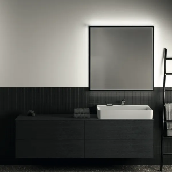 Ideal Standard Waschtischunterschrank „Conca“ 198,7 × 55 × 50,5 cm Eiche geflammt Furnier Ideal Standard Waschtischunterschrank „Conca“ 198,7 × 55 × 50,5 cm Eiche geflammt Furnier