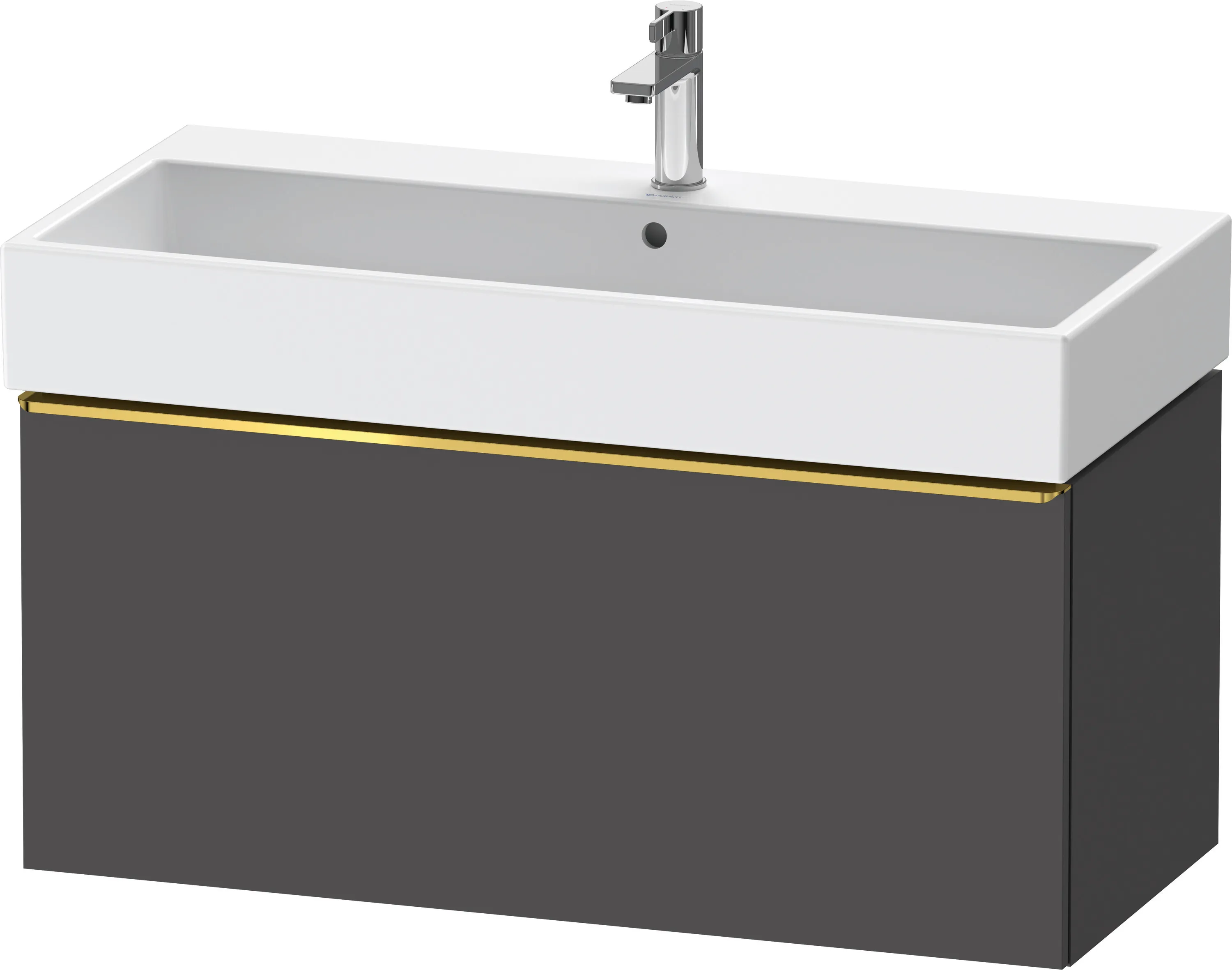 Duravit Waschtischunterschrank wandhängend „D-Neo“ 98,4 × 44 × 44,2 cm Graphit Matt
