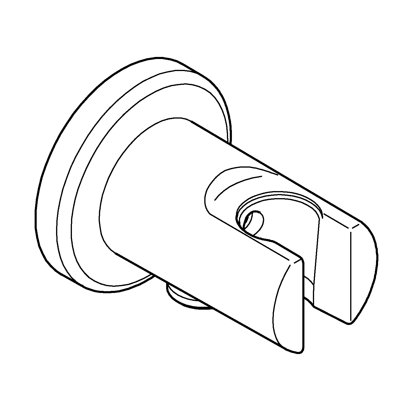 Wandanschlussbogen Relexa 28679, Außengewinde, mit Wandbrausehalter, eigensicher, chrom