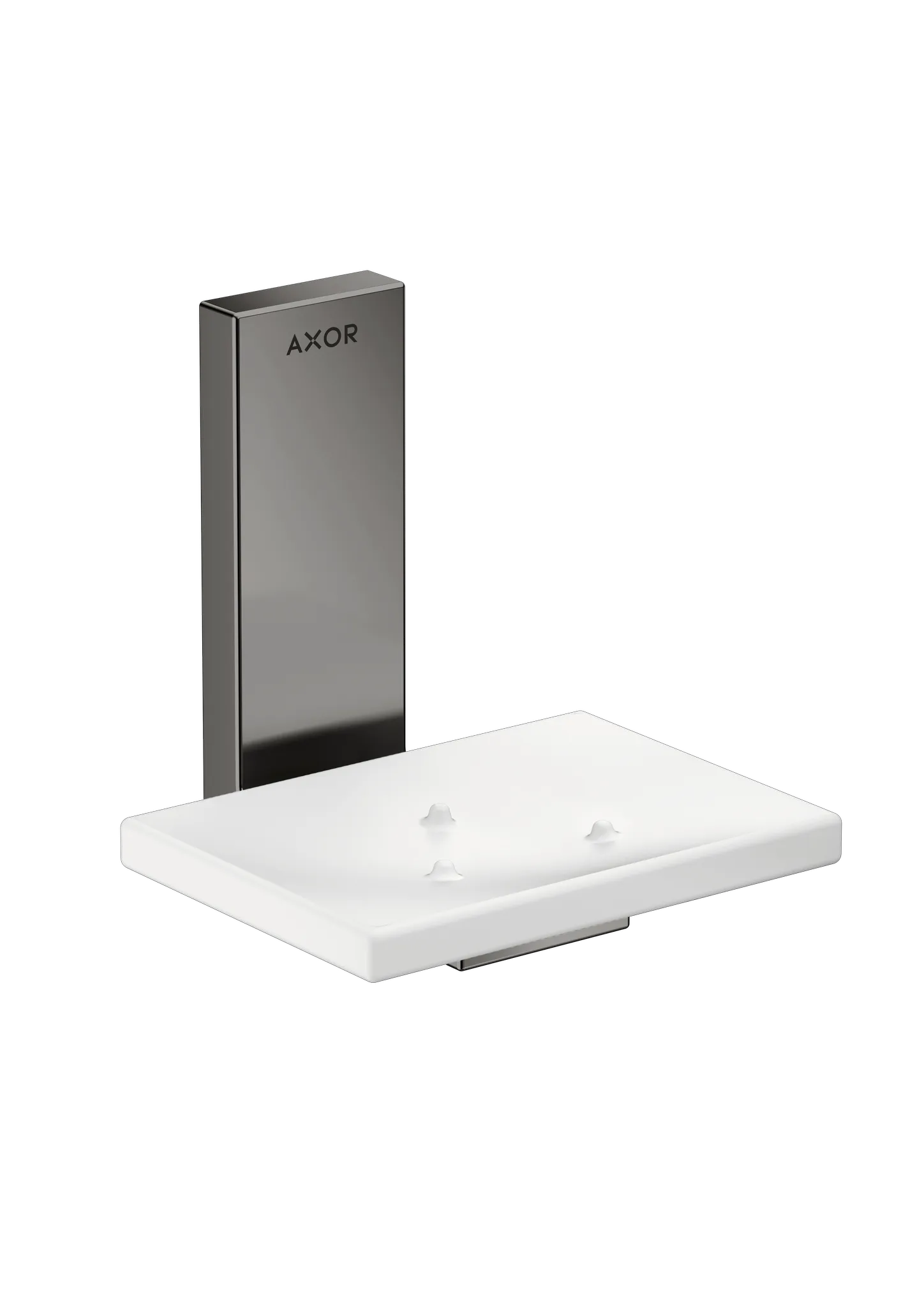 Hansgrohe AXOR Universal Rectangular Seifenschale, Polished Black Chrome