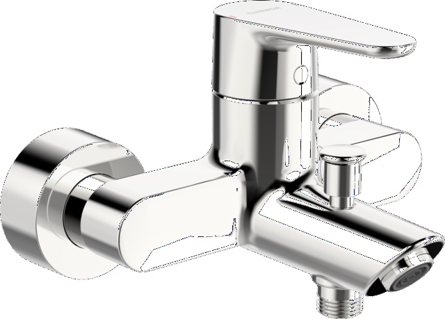 Einhand-Wannenarmatur „Vantis“ Ausladung 154 mm in Chrom Einhand-Wannenarmatur „Vantis“ Ausladung 154 mm in Chrom