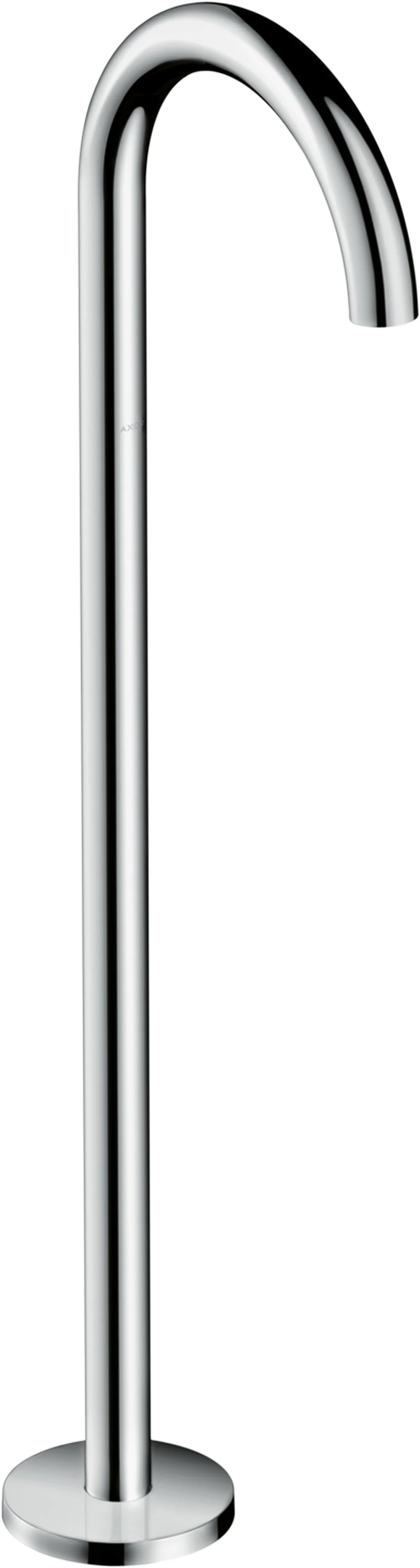 Hansgrohe AXOR Uno Wanneneinlauf gebogen bodenstehend Chrom, Ausladung 226 mm, maximale Durchflussmenge 18 l/min bei 3 bar