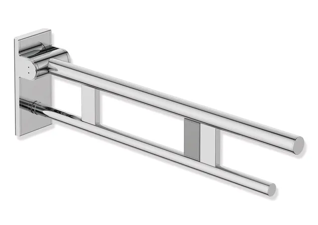 HEWI Stützklappgriff Duo, Design A, Edelstahl verchromt, 700 mm Ausladung HEWI Stützklappgriff Duo, Design A, Edelstahl verchromt, 700 mm Ausladung