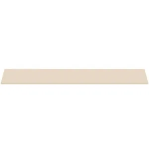 Waschtischplatte i.life B ohne Ausschnitt 1804x506x18mm Weiß matt