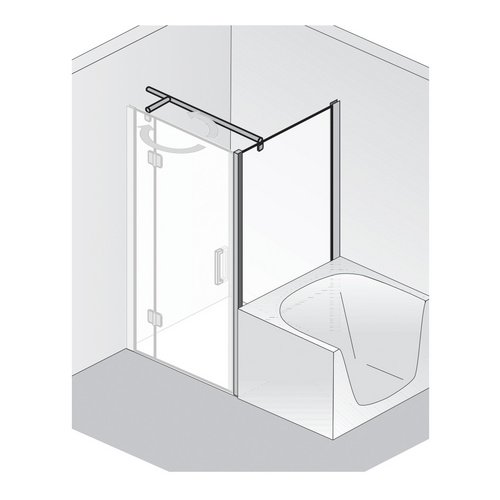 HSK teilgerahmt verkürzte Seitenwand „Aperto“ Verkürzte Seitenwand für Drehtür Glas Klar hell, Profile Chromoptik (Alu Hochglanz poliert), für 1000 mm, B: 750 mm H: 1780 mm HSK teilgerahmt verkürzte Seitenwand „Aperto“ Verkürzte Seitenwand für Drehtür Glas Klar hell, Profile Chromoptik (Alu Hochglanz poliert), für 1000 mm, B: 750 mm H: 1780 mm