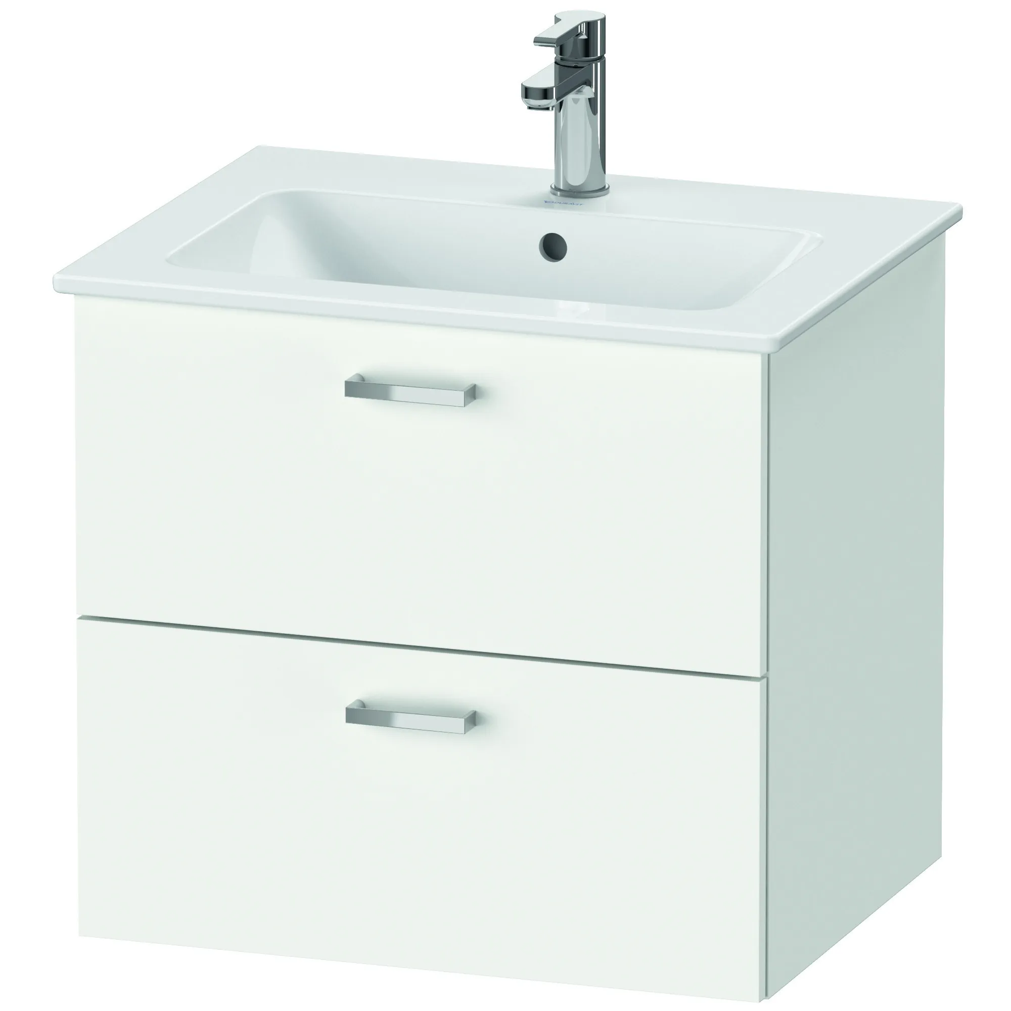 Duravit Waschtischunterschrank wandhängend „XBase“ 60 × 55,2 × 47,5 cm in Weiß Matt