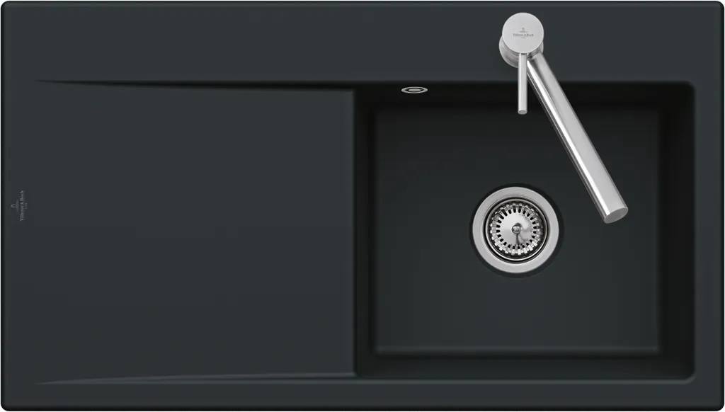 Villeroy & Boch Einbau-Küchenspülbecken „Subway Style“ 50 900 × 510 × 220 mm, für Becken rechts in Graphite Villeroy & Boch Einbau-Küchenspülbecken „Subway Style“ 50 900 × 510 × 220 mm, für Becken rechts in Graphite
