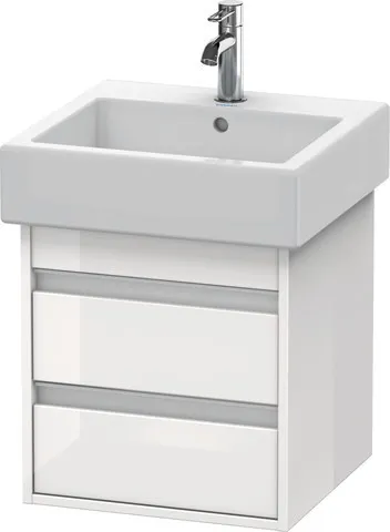 Duravit Waschtischunterschrank wandhängend „Ketho“ 45 × 48 × 44 cm Weiß Hochglanz Duravit Waschtischunterschrank wandhängend „Ketho“ 45 × 48 × 44 cm Weiß Hochglanz