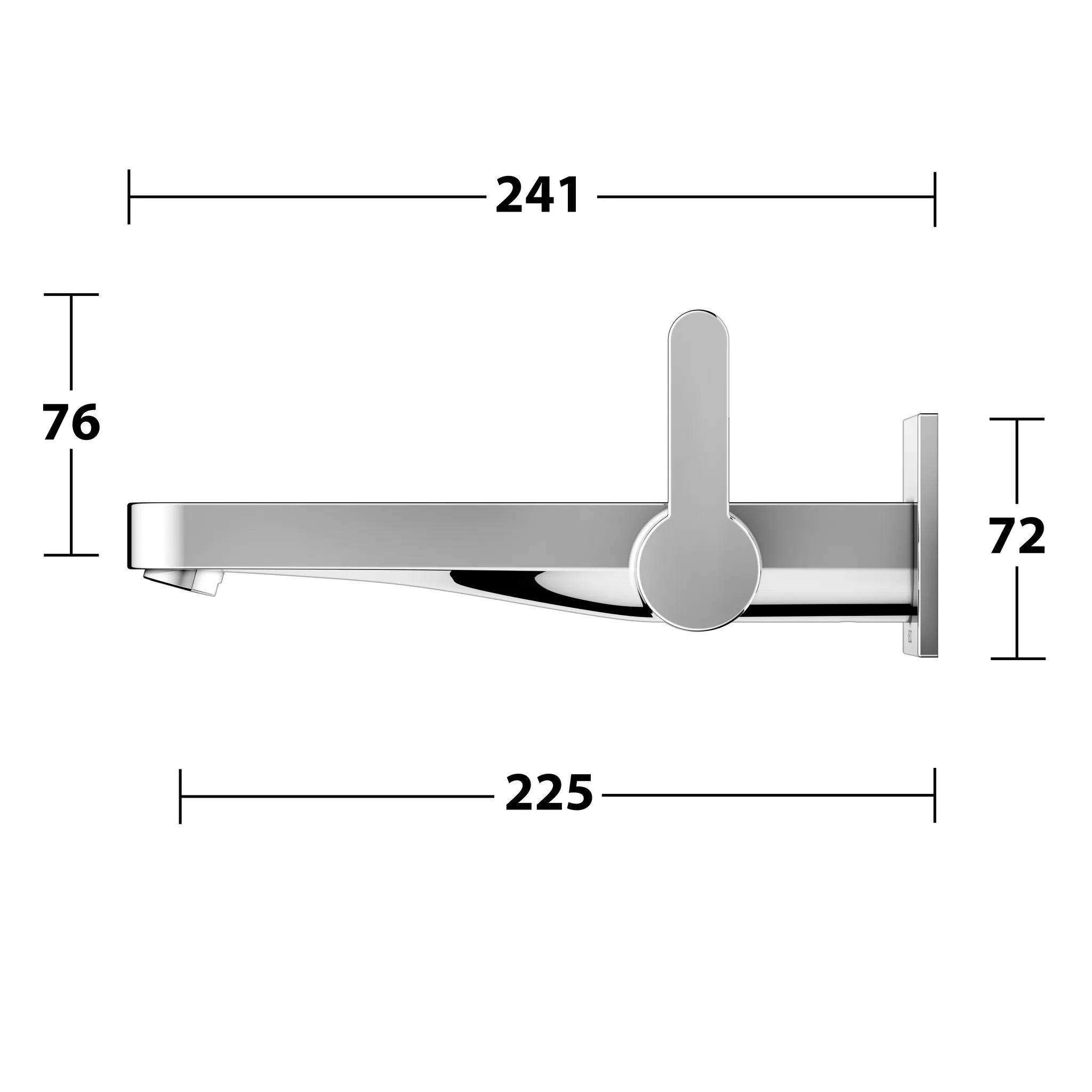 KEUCO IXMO Einhebel-Waschtischmischer Unterputz 1 Loch IXMO Flat für Wandmontage, eckig Ausladung 225 mm/IXMO Flat verchromt KEUCO IXMO Einhebel-Waschtischmischer Unterputz 1 Loch IXMO Flat für Wandmontage, eckig Ausladung 225 mm/IXMO Flat verchromt