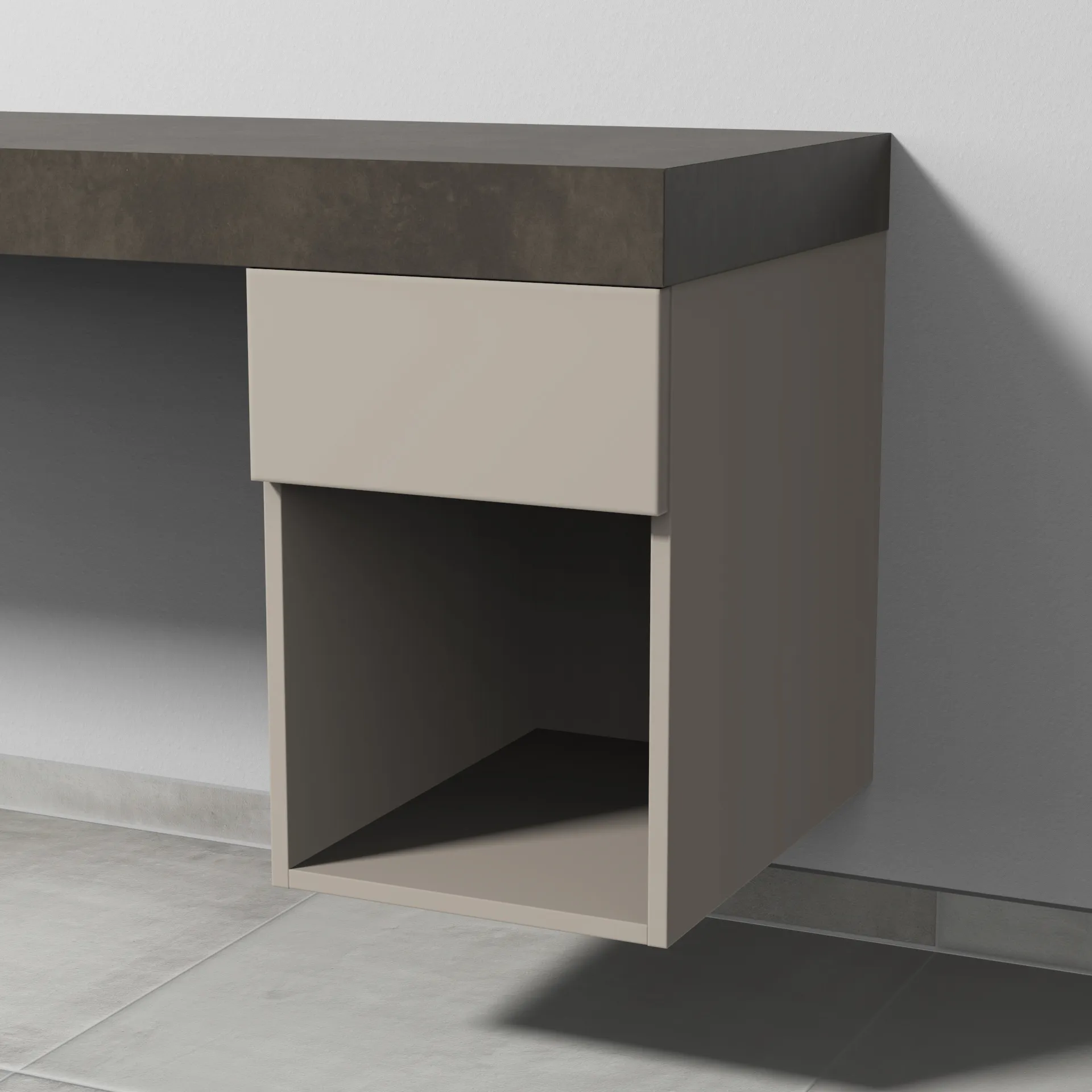 Sanipa Anbauschrank „2morrow“ 350 × 510 × 520 mm in Kaschmir (matt)
