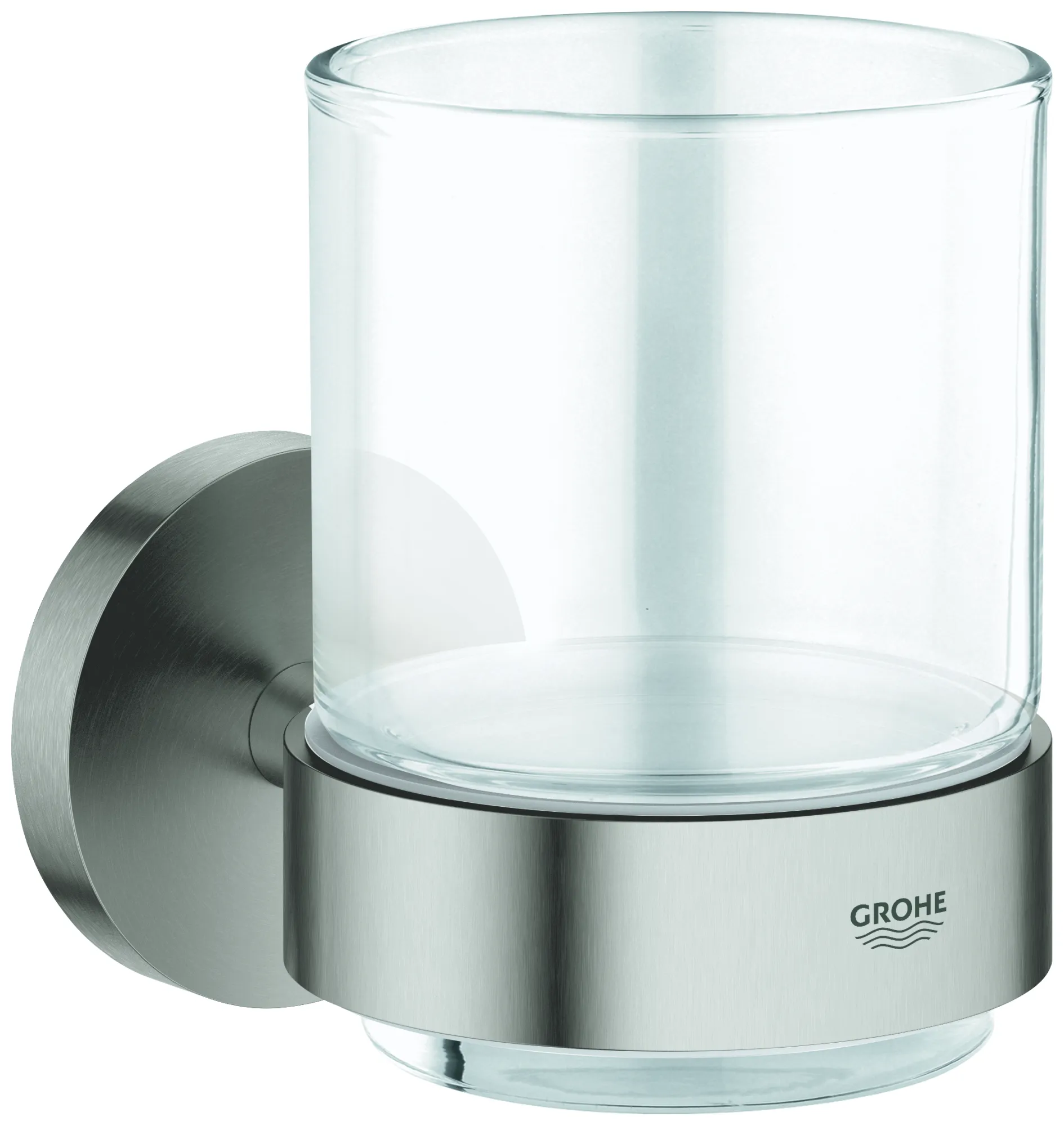 Grohe Glas mit Halter Essentials in supersteel