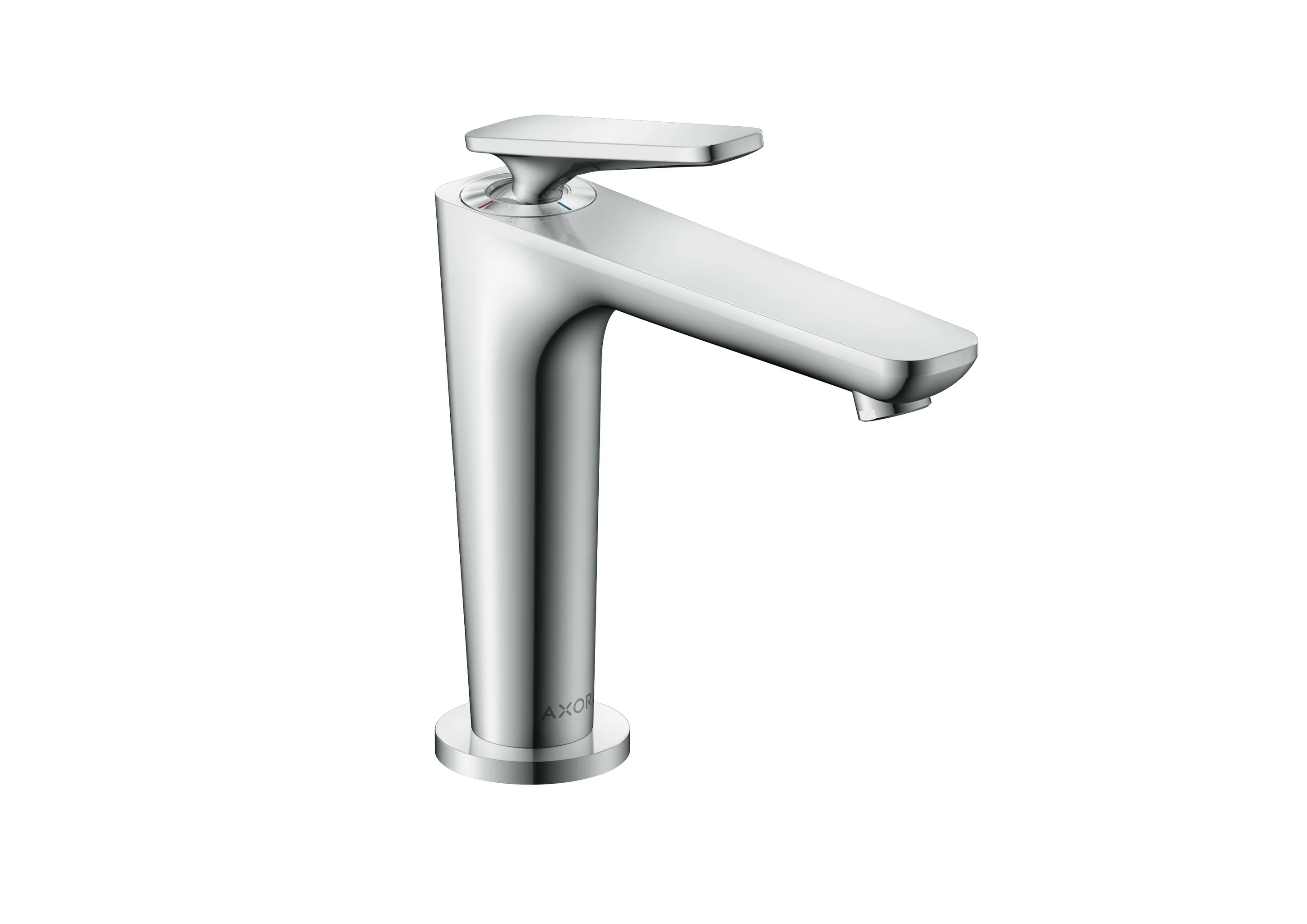 Hansgrohe AXOR Citterio C Einhebel-Waschtischmischer 125 mit CoolStart Ablaufgarnitur Chrom, Ausladung 135 mm, Auslaufhöhe 125 mm