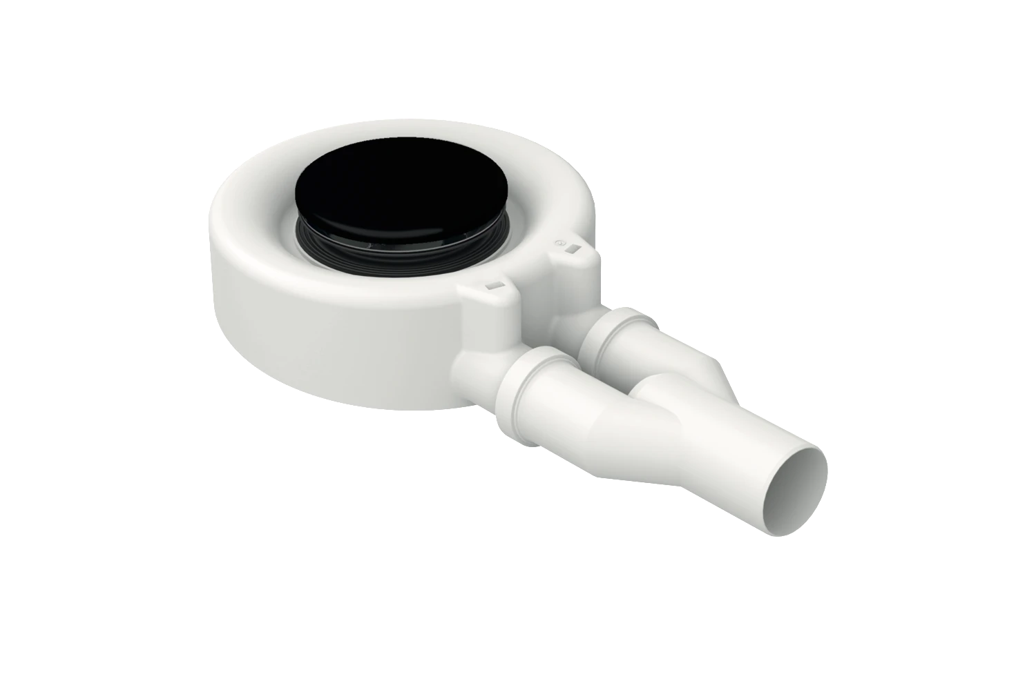 Bette Ablaufgarnitur für Duschwannen „BetteScope“ Modell B574 90 × 80 mm, ohne Überlauf in Ebony
