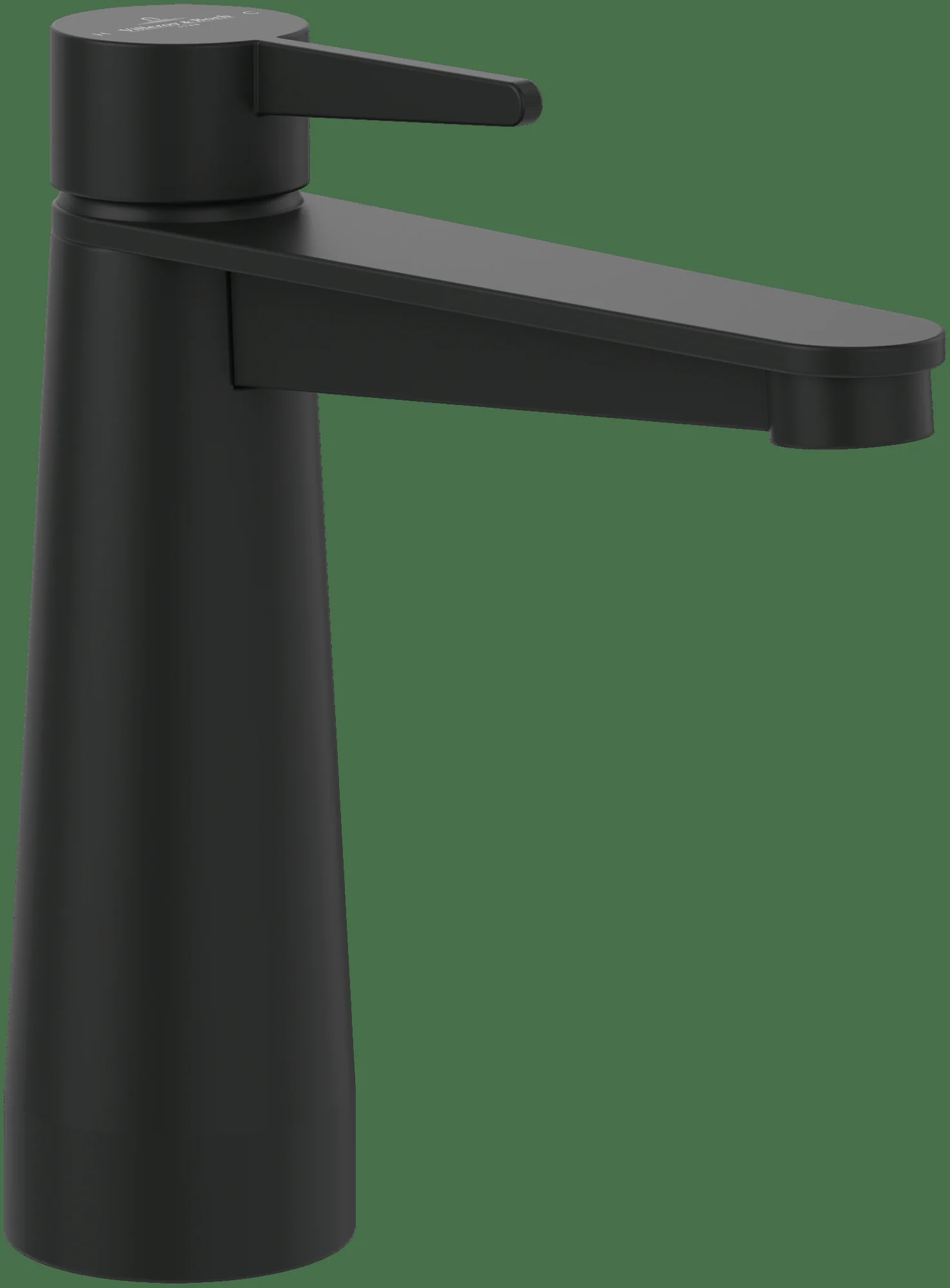 Villeroy & Boch Conum Einhebel-Waschtischarmatur TVW127003001, 49 x 169 x 165 mm, Matt Black