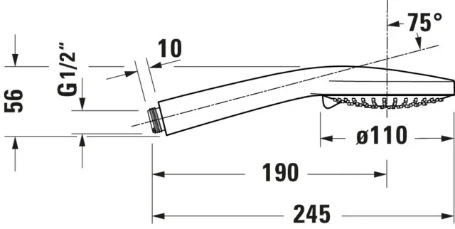 Hand-brause 3-jet D110 chrom