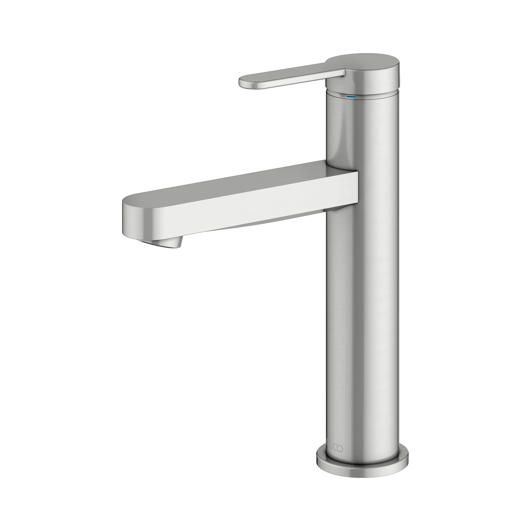 KEUCO IXMO Einhebel-Waschtischmischer 130 IXMO Flat ohne Zugstangen-Ablaufgarnitur IXMO Flat, Rosette rund Edelstahl-finish