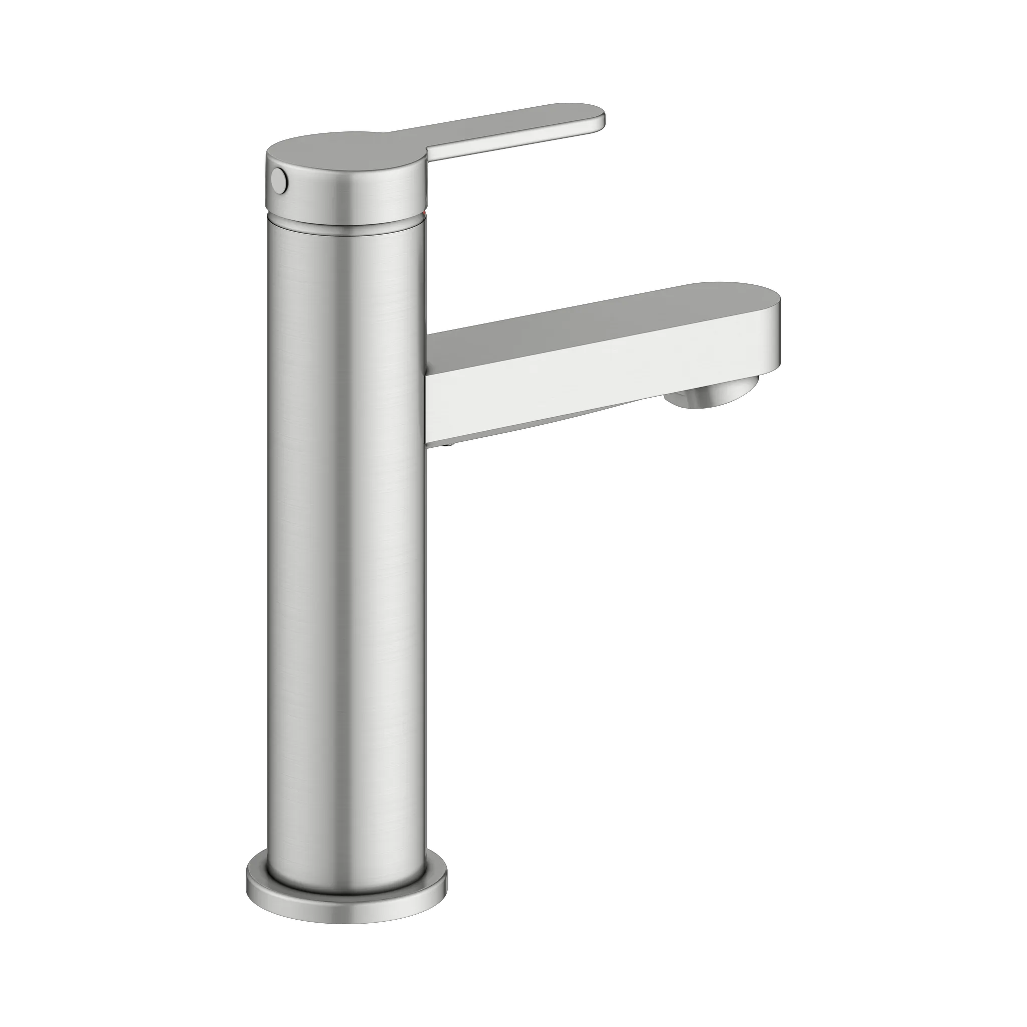 KEUCO IXMO Einhebel-Waschtischmischer 100 IXMO Flat ohne Zugstangen-Ablaufgarnitur IXMO Flat, Rosette rund Edelstahl-finish