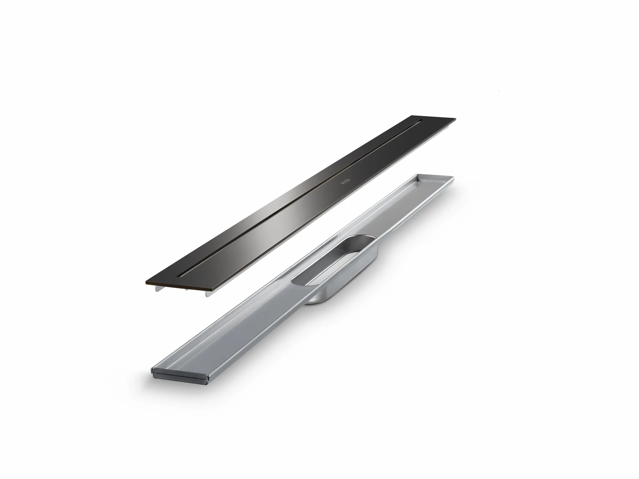 Hansgrohe AXOR Drain Fertigset Duschrinne 800 mm Polished Black Chrome