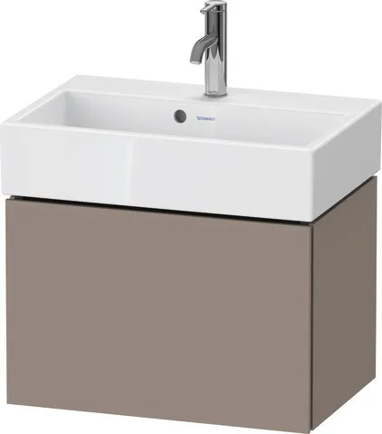 Duravit Waschtischunterschrank wandhängend „L-Cube“ 58,4 × 39,4 × 39,1 cm Basalt Matt