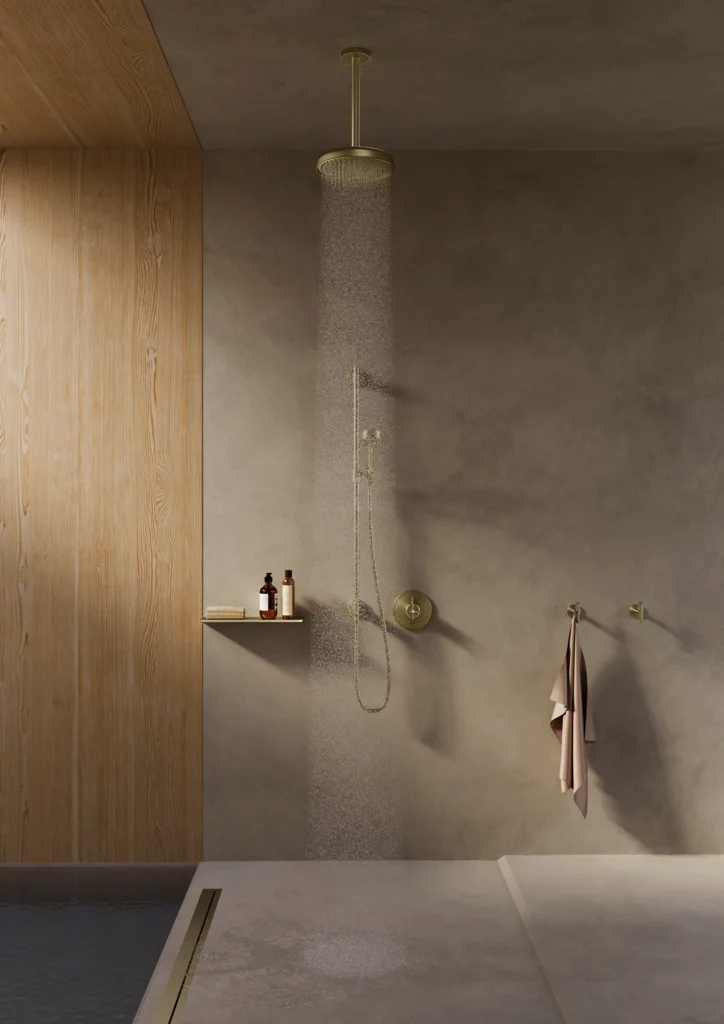 Hansgrohe AXOR Drain Fertigset Duschrinne 1200 mm Brushed Brass Hansgrohe AXOR Drain Fertigset Duschrinne 1200 mm Brushed Brass