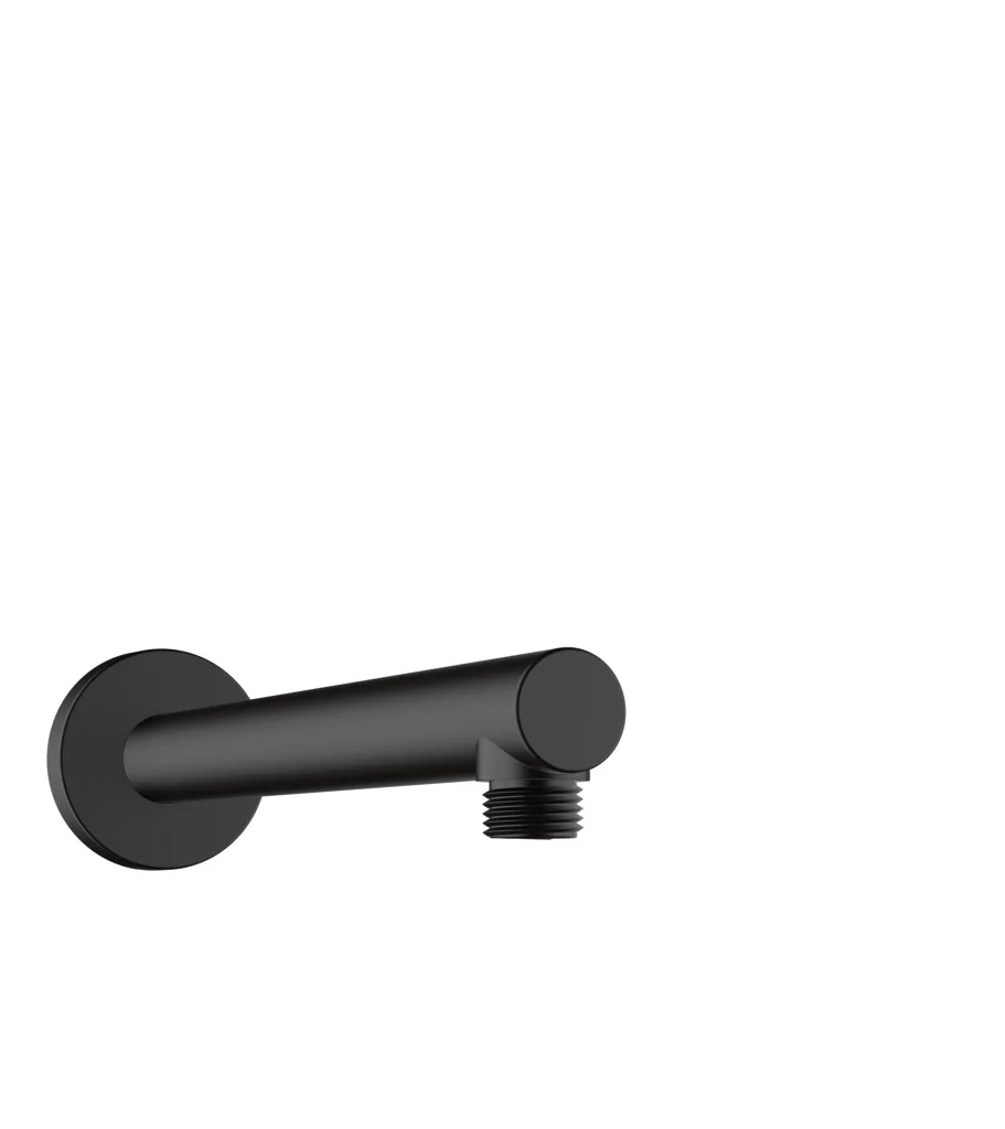 Hansgrohe Vernis Blend Brausearm mattschwarz, 240 mm Länge, 90° Winkel, Aufputzmontage