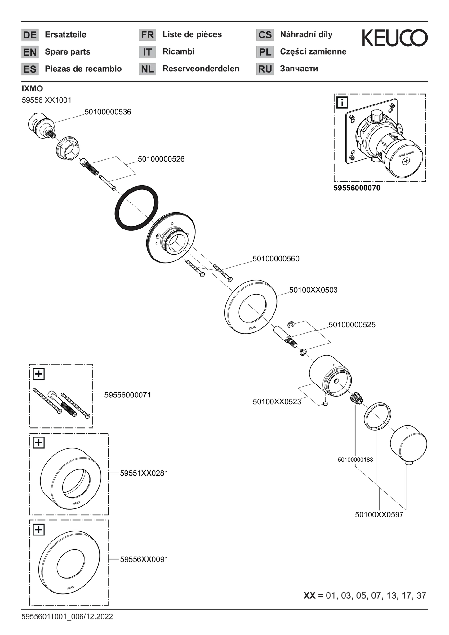 IXMO 59556371001 2-Wege Umstellventil UP DN15 IXMO Comfort, rund schwarz IXMO 59556371001 2-Wege Umstellventil UP DN15 IXMO Comfort, rund schwarz