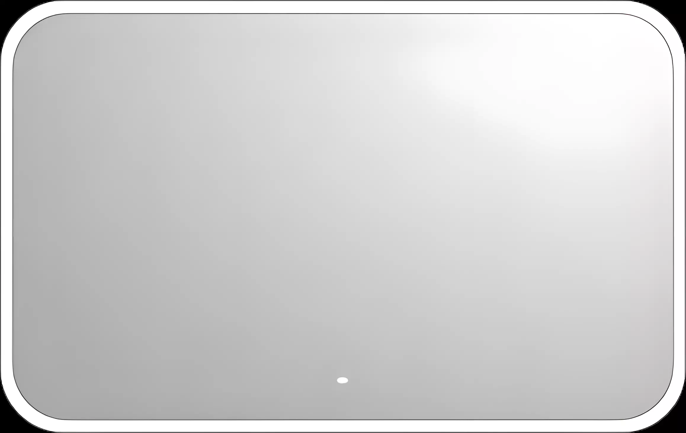 repaBAD Spiegel „Look 6“ 800 mm in Alu Eloxal