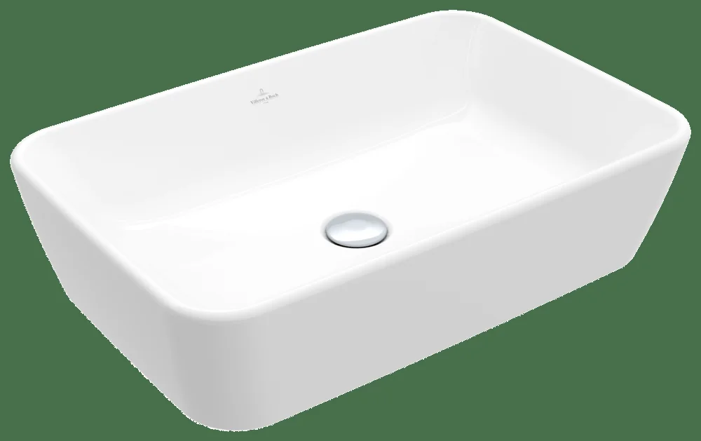Villeroy & Boch Architectura Aufsatzwaschbecken 600x405mm Rechteck Weiß Alpin