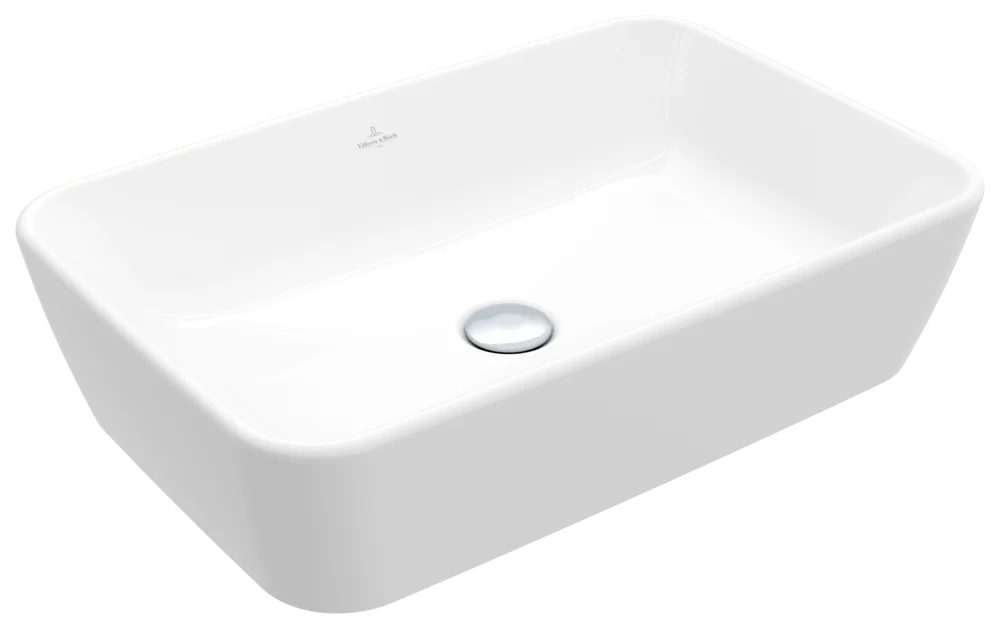 Villeroy & Boch Architectura Aufsatzwaschbecken 600x405mm Rechteck Weiß Alpin