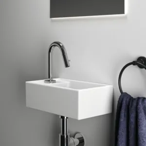 Ideal Standard Handwaschbecken i.life S, 1 Hahnloch links, ohne Überlauf, weiß, 370x210x120 mm Ideal Standard Handwaschbecken i.life S, 1 Hahnloch links, ohne Überlauf, weiß, 370x210x120 mm