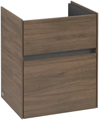 Villeroy & Boch Waschtischunterschrank „Collaro“ 460 × 546 × 374 mm Arizona Oak, für Becken mittig, ohne Beleuchtung