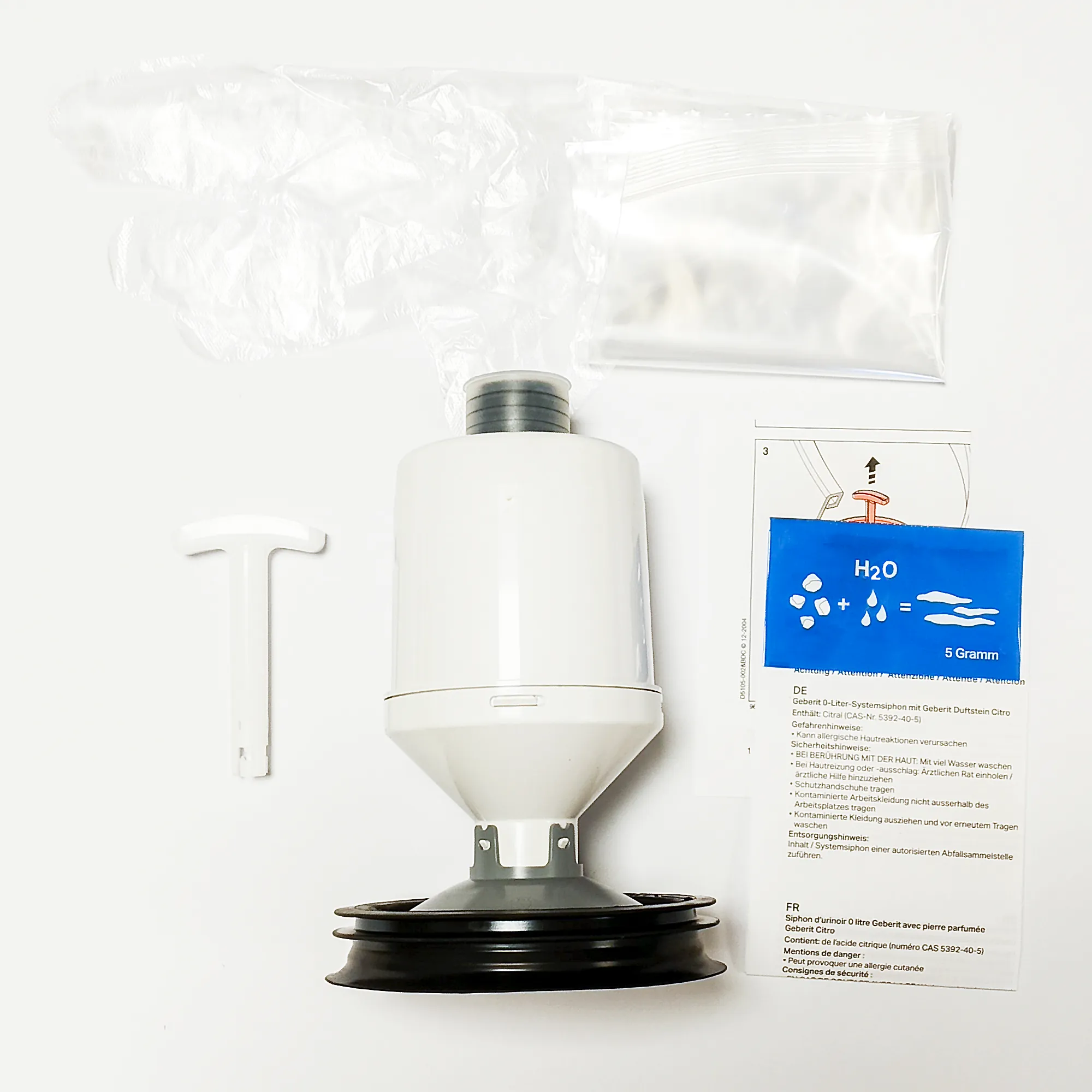 0-Liter Siphon Austauschset für Urinal LEMA H 84319 3/5