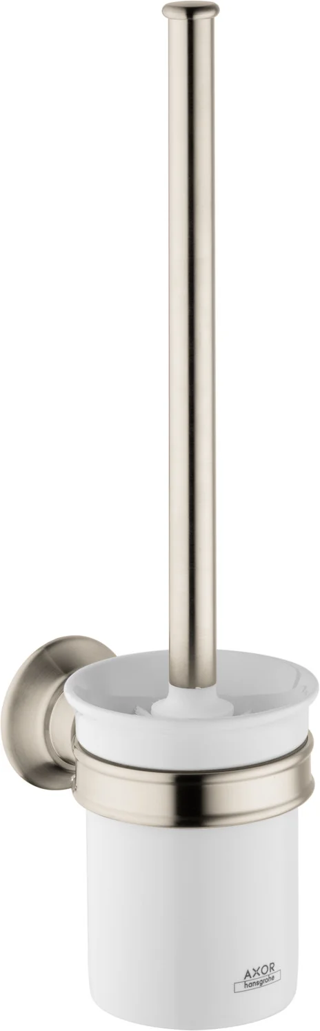 Hansgrohe AXOR Montreux WC-Bürstenhalter Wandmontage Chrom, herausnehmbarer Porzellaneinsatz, Bohrabstand 35 mm, Bohrloch-Durchmesser 6 mm Hansgrohe AXOR Montreux WC-Bürstenhalter Wandmontage Chrom, herausnehmbarer Porzellaneinsatz, Bohrabstand 35 mm, Bohrloch-Durchmesser 6 mm