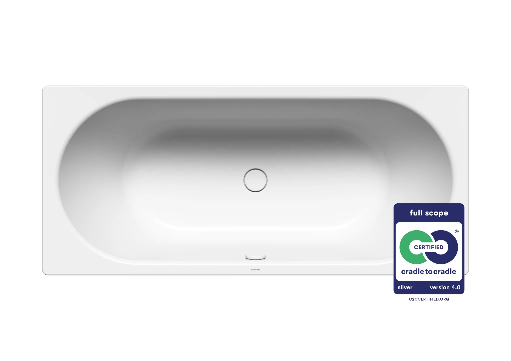 Kaldewei Badewanne „Centro Duo“ rechteck 170 × 75 cm in alpinweiß