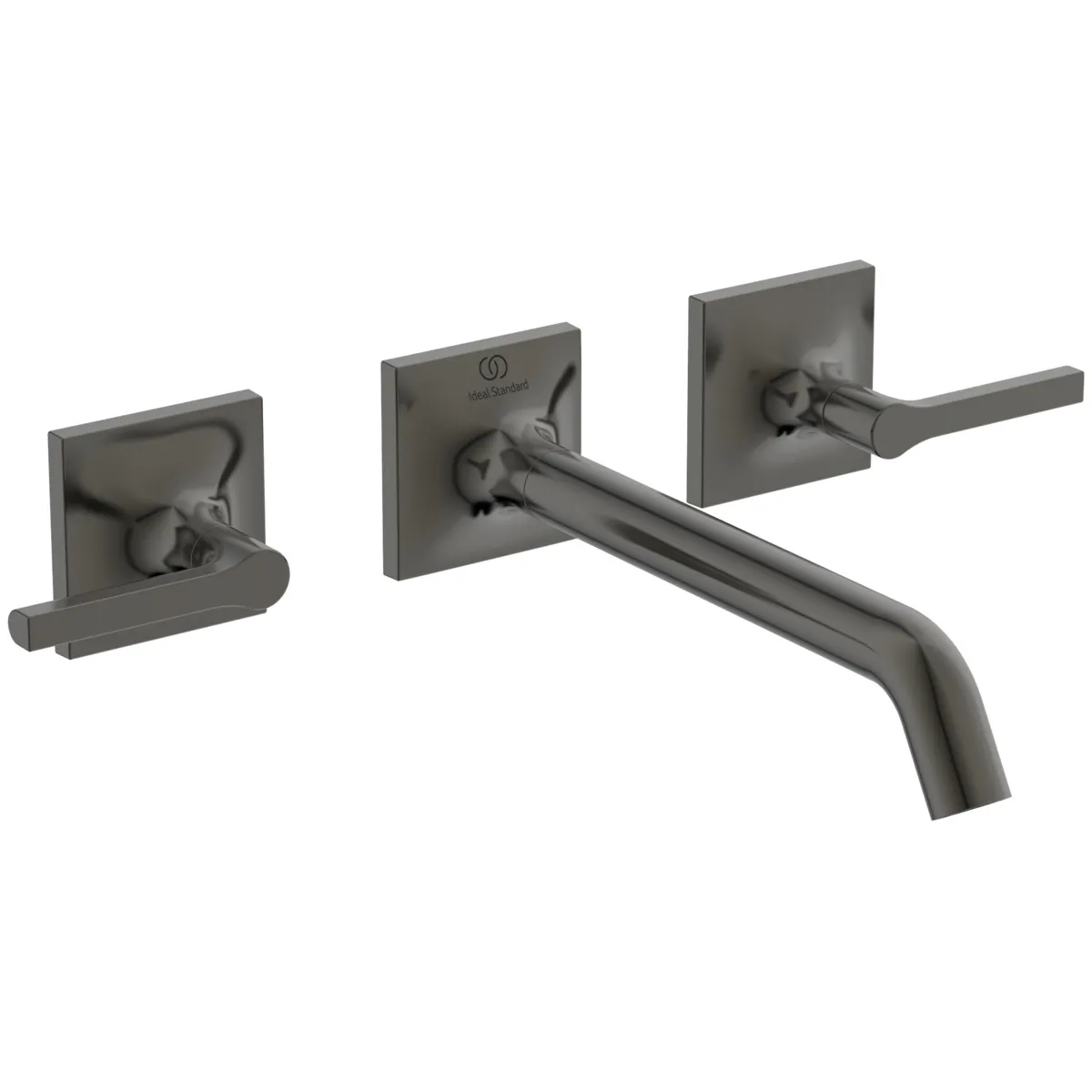 Wand-Waschtischarmatur Joy Neo Ausladung 209mm Hebelgriffe Magnetic Grey Wand-Waschtischarmatur Joy Neo Ausladung 209mm Hebelgriffe Magnetic Grey