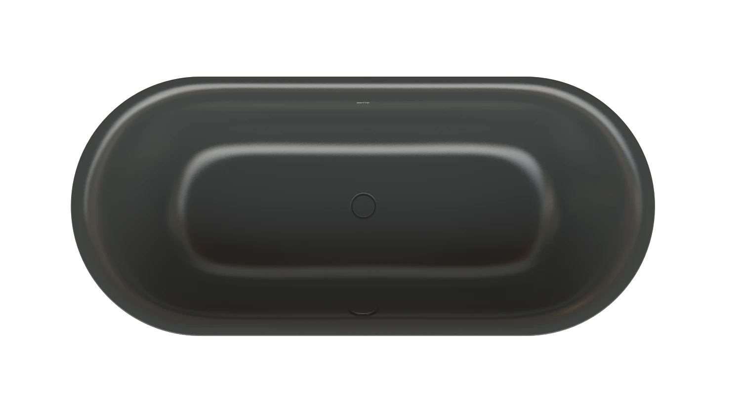 Bette oval Badewanne „BetteLux Oval Silhouette“ 180 × 80 cm in Ebony